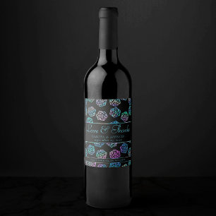 RPG Dice   Holo Fantasy Tabletop PnP Gamer Anpassn Vinflaska Etikett