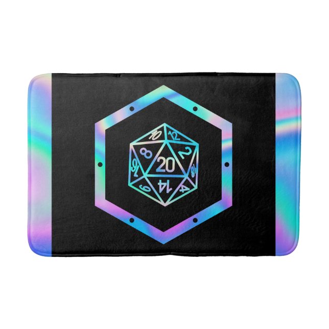 RPG Dice | Holo Old school Tabletop PnP Roleplayer Badrumsmatta (Framsidan)