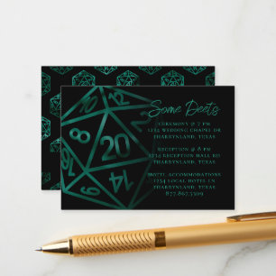 RPG Dice   Information om Emerald Fantasy Tabletop Tilläggskort