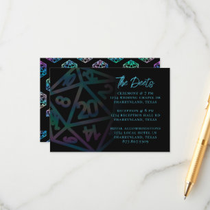 RPG Dice   Information om Holo Fantasy Tabletop Gu Tilläggskort