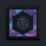 RPG Dice | Nebula Fantasy Retro Tabletop PnP Gamer Minnesask<br><div class="desc">Det är alltid GAME ON, så välj ditt vapen och rullningsinitiativ.. En novelty GEEK CHIC gamer bröllop/party tema perfekt för alla old school-bordsbord, RPG-penna och papper (PnP) fantasyrollspelare med 20 sidor lång polyhedraldisk med en naturlig 20-roll för den rollande magiska trollkarlsskiktet av drakar eller dungemästare (DM/GM) i ditt liv! För...</div>