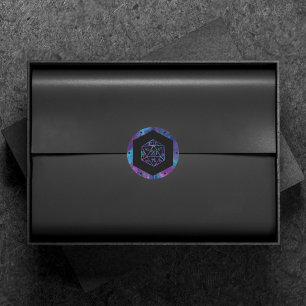RPG Dice Nebula Fantasy Retro Tabletop PnP Gamer Runt Klistermärke