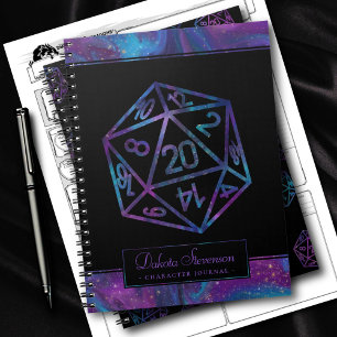 RPG Dice   Nebula Fantasy Tabletop Gamer-tecken Anteckningsbok
