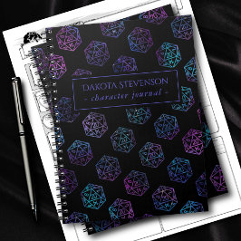 RPG Dice | Nebula Fantasy Tabletop Gamer-tecken Anteckningsbok