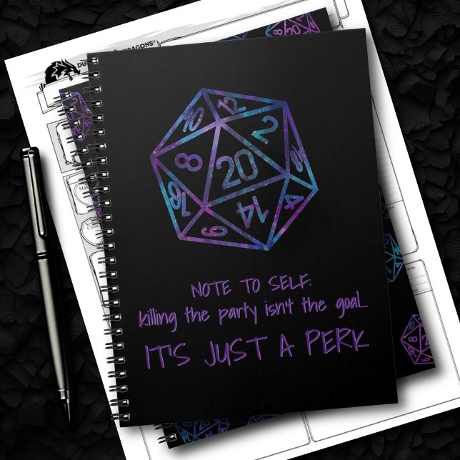 RPG DM Humor | Nebula Killing the Party är en Perk Anteckningsbok (Skapare uppladdad)