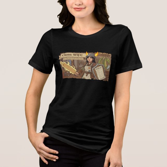 RPG Family - Class Wife AS T Shirt (Framsida)