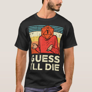 RPG Gamer 1 gissar att jag dör Retro Manar Boys Ki T Shirt