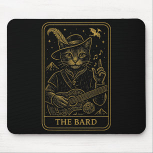 RPG Gamer Bard D20 Dice Nerdy Geek Cat Manar Wom Musmatta