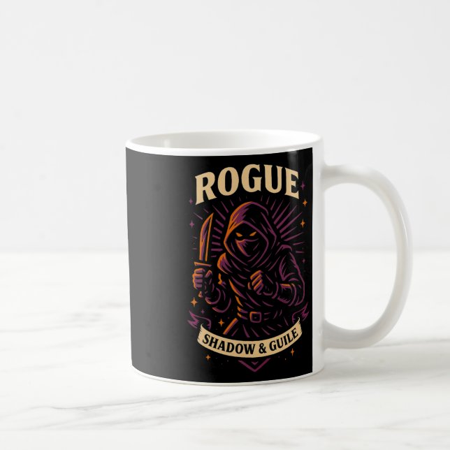 Rpg Gamer Rogue D20 Dice Nerdy Geek Men Women Kids Kaffemugg (Höger)