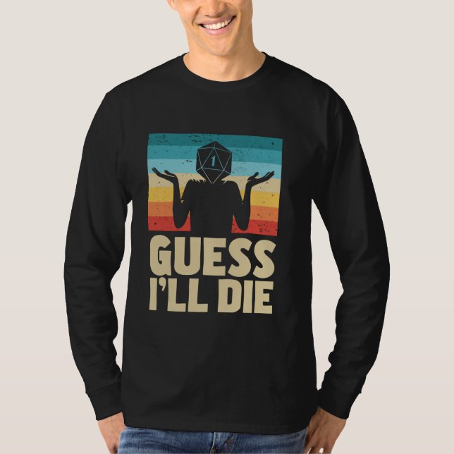 RPG Gamer-spel Tabletop T Shirt (Framsida)