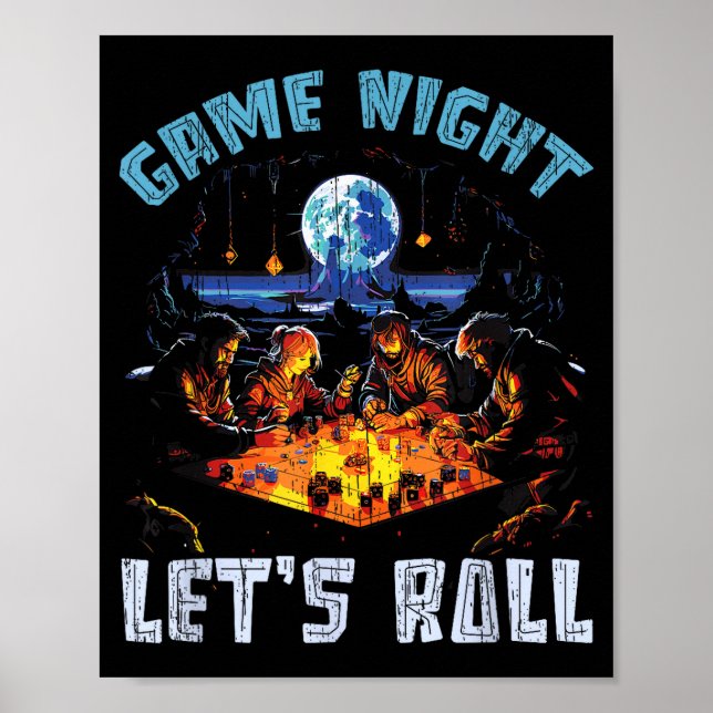 Rpg Gaming Role Playing D20 Tabletop Games Funny R Poster (Framsidan)