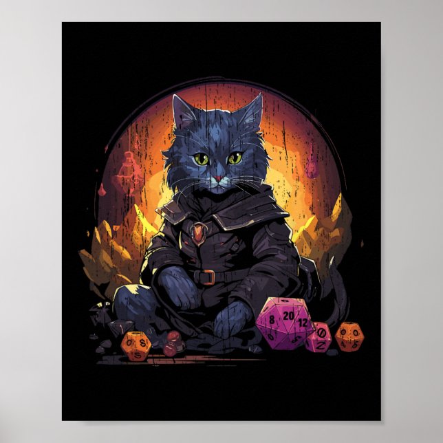 Rpg Gaming Role Playing D20 Tabletop Games Funny R Poster (Framsidan)