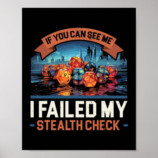 Rpg Gaming Role Playing D20 Tabletop Games Funny R Poster (Framsidan)