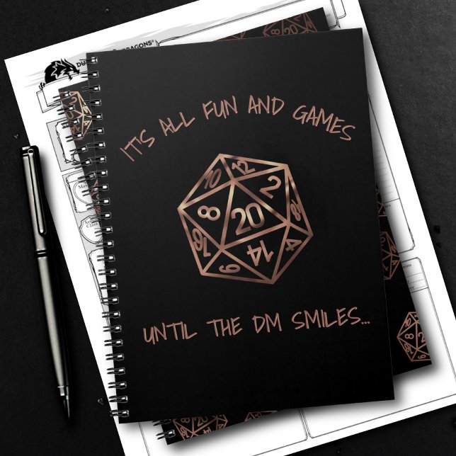 RPG Humor | Koppar-Roligt och spel till DM Smiles Anteckningsbok (Skapare uppladdad)
