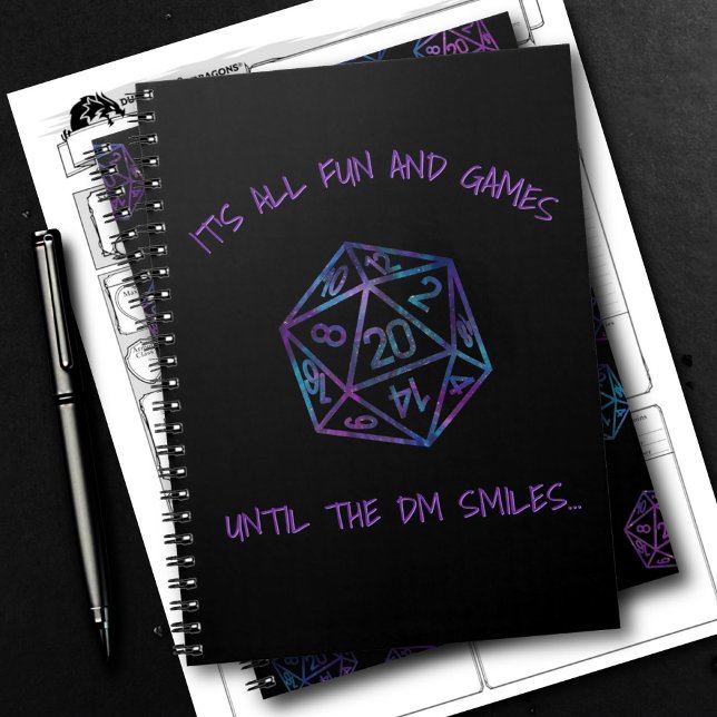RPG Humor | Nebula Roligt och spel tills DM Smiles Anteckningsbok (Skapare uppladdad)