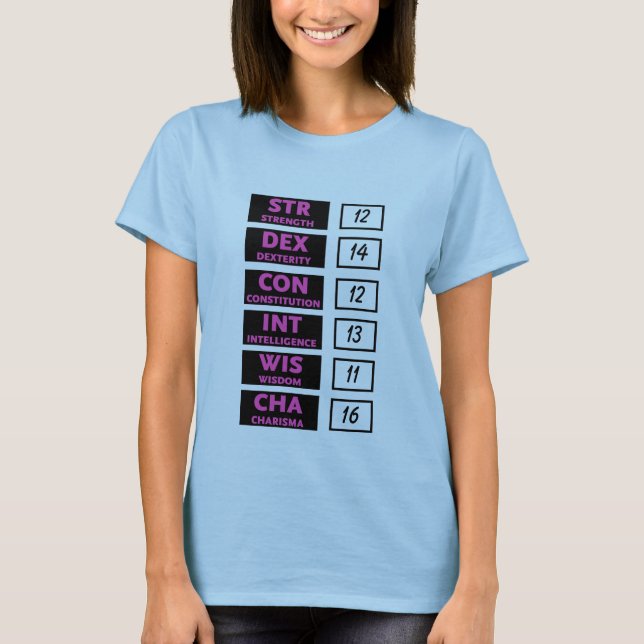 Rpg-kapacitetsställning (rosor & svarten) tee (Framsida)