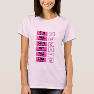 Rpg-kapacitetsställning (rosor & svarten) tee shirt