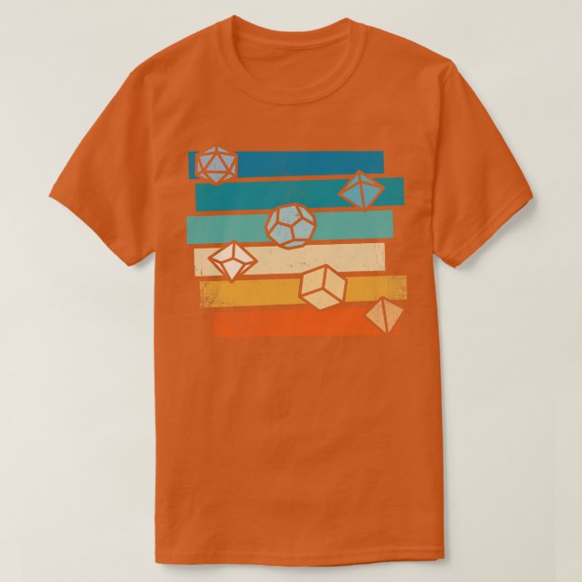 RPG kör rolluppspelningsenhet D20-Vintage T Shirt (Design framsida)