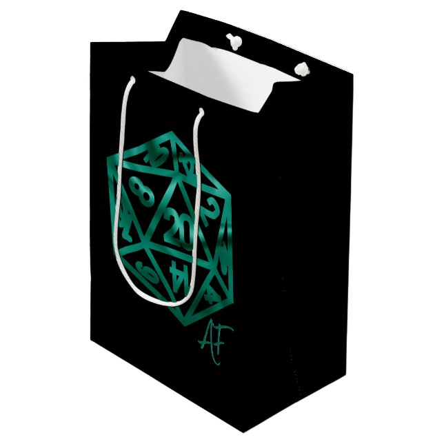 RPG Krit AF | Emerald Fantasy Brädspels Tärningar (Framsidan Vinklad)