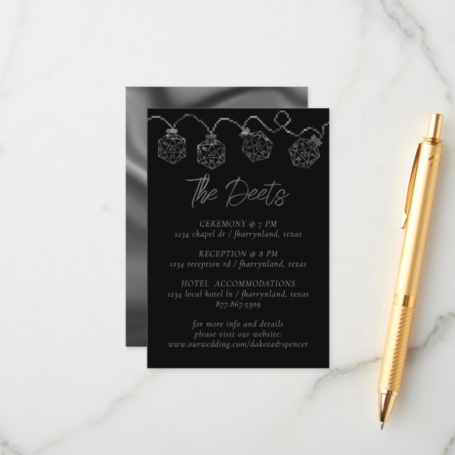 RPG Lights | Information om Fantasy Tabletop Gamer Tilläggskort (Fram/Back In Situ)