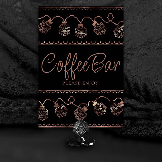 RPG Ljus | Anpassningsbarna Copper Fantasy Tableto Bordsnummer (Customize for various tables (advice, bubbles, snack/sweets/coffee bar, ladies/gentlemen, etc))