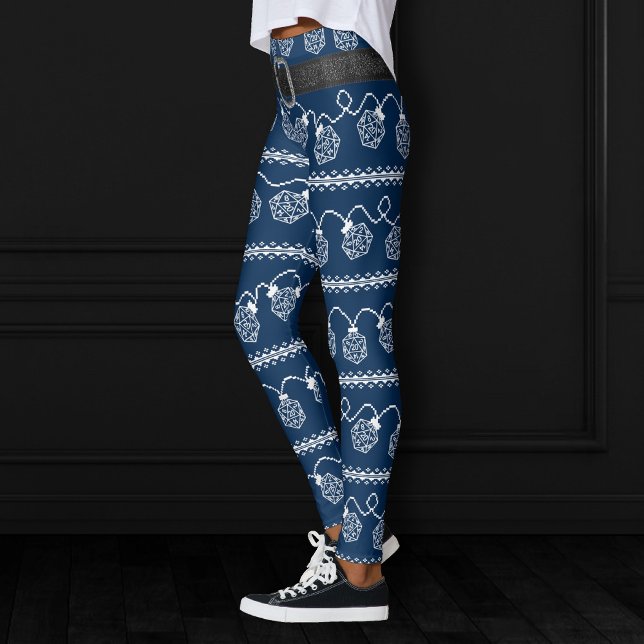 RPG Ljus Blue | Fantasy Tabletop Gamer Dice Leggings (Skapare uppladdad)