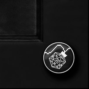 RPG Ljus Classic Fantasy Tabletop Gamer Dice Knopp
