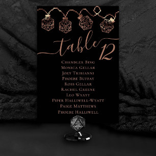 RPG Ljus   Copper Fantasy Tabletop Guest Namn Bordsnummer