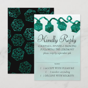 RPG Ljus   Emerald Fantasy Tabletop Gamer Dice OSA Kort