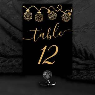 RPG Ljus   Guld Fantasy Tabletop PnP Gamer Dice Bordsnummer