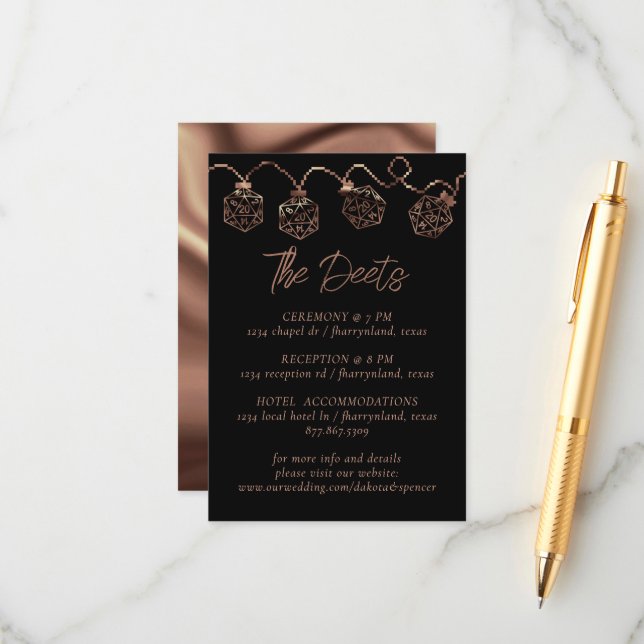 RPG Ljus | Information om Copper Fantasy Tabletop  Tilläggskort (Fram/Back In Situ)