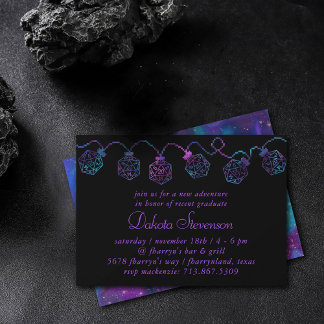 RPG Ljus | Nebula Fantasy Tabletop Gamer Dice Inbjudningar