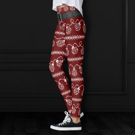RPG Ljus Red | Fantasy Tabletop Retro Gamer Dice Leggings