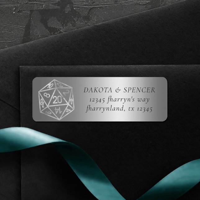 RPG Luxe | Fantasy Sheen Bordsspelaradress Returadress Etikett (Skapare uppladdad)