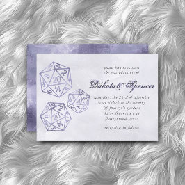 RPG Luxe | Lila Fantasy Tabletop PnP Gamer Dice Inbjudningar