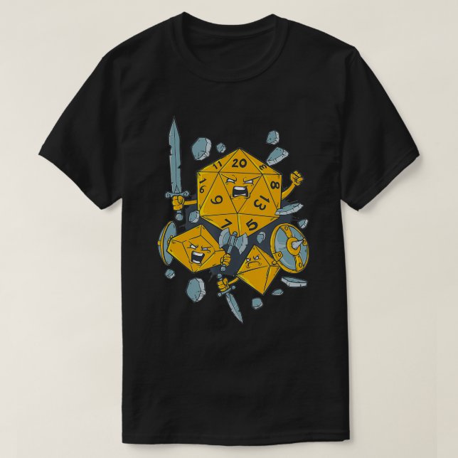 RPG-penna och Papper RPG-disk  T Shirt (Design framsida)