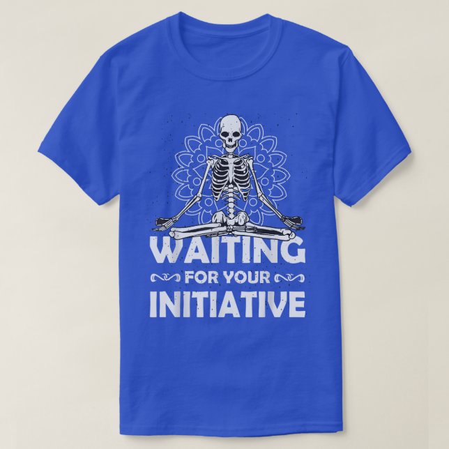 RPG Skeleton Meditation Mantra Mandala T-Shirt (Design framsida)
