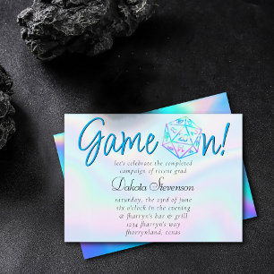 RPG-spel på   Holo Fantasy Tabletop Retro Gamer Inbjudningar