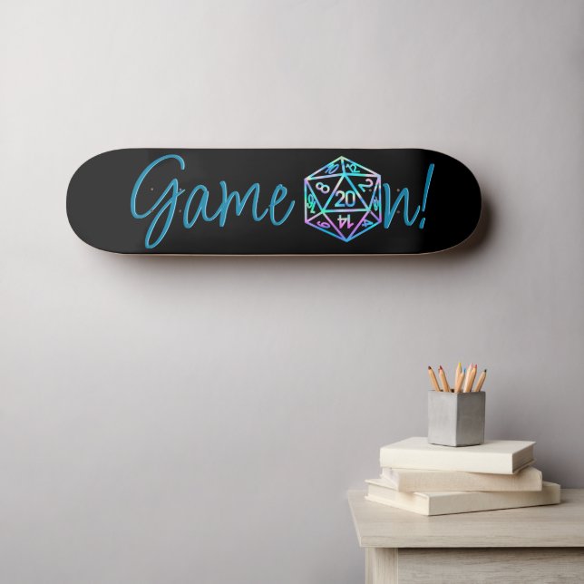 RPG-spel på | Holo Fantasy Tabletop Retro Gamer Mini Skateboard Bräda 18,5 Cm (Väggkonst (Horz))