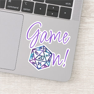 RPG-spel på Nebula Fantasy Tabletop Gamer Dice Klistermärken