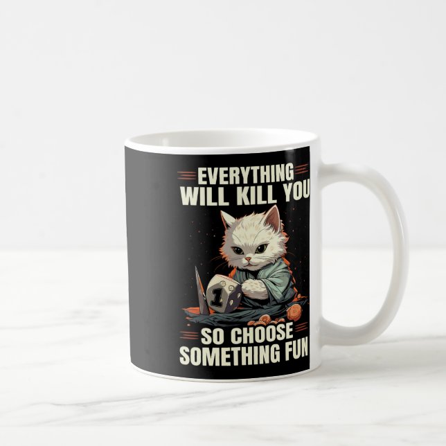 Rpg Spel Rollspel D20 Brädspel Roligt R Kaffemugg (Höger)