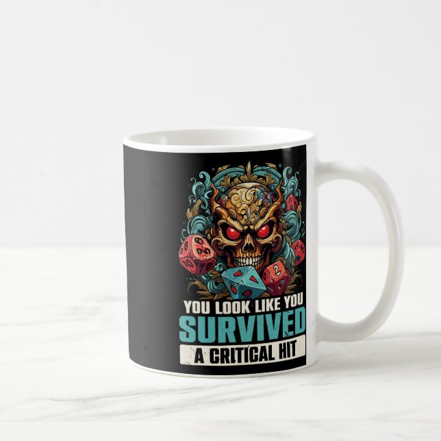 Rpg-spel Rollspel D20 Brädspel Roligt R Kaffemugg (Höger)