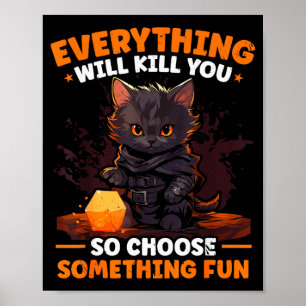 Rpg Spel Rollspel D20 Brädspel Roligt R Poster