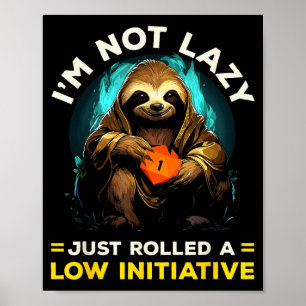 Rpg Spel Rollspel D20 Brädspel Roligt R Poster