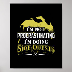 Rpg-spelare Jag gör sidouppdrag - Ledig Crew Neck Poster