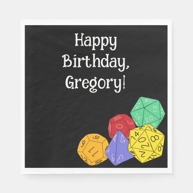 RPG-speldisken, styrelse, fantasiska spel, Party Pappersservett (Framsidan)