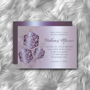RPG Stänk   Lila Sheen Fantasy Tabletop Gamer Inbjudningar