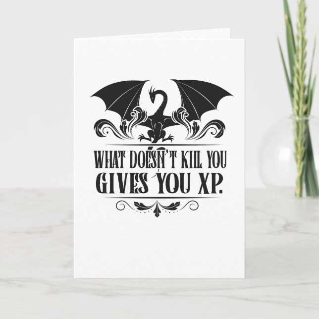 RPG Tabletop XP Dragon Master Gifts Kort (Framsida)