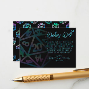 RPG Tärningar   Holo Fantasy PnP Brädspel Önskbrun Tilläggskort