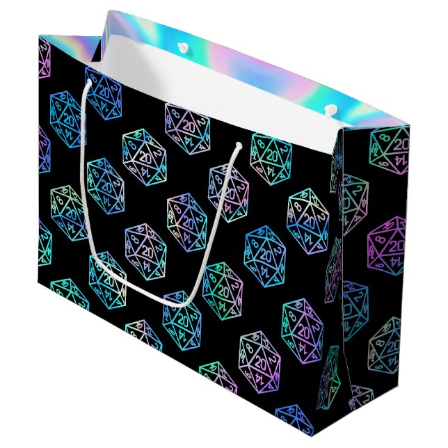 RPG Tärningar | Holo Fantasy Retro Brädspel PnP Ga (Framsidan Vinklad)